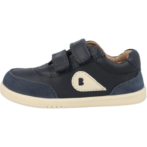 Bobux i-Walk Champ Sneakers Navy Leather Suede Adjustable Straps for Kids4