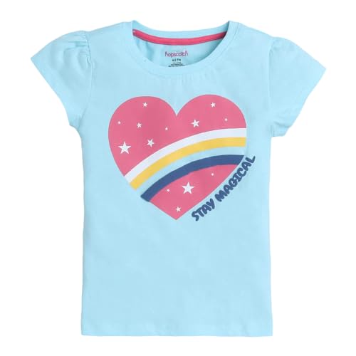 Image of Hopscotch Girls Graphic Regular Fit T-Shirt (Pack of 5)