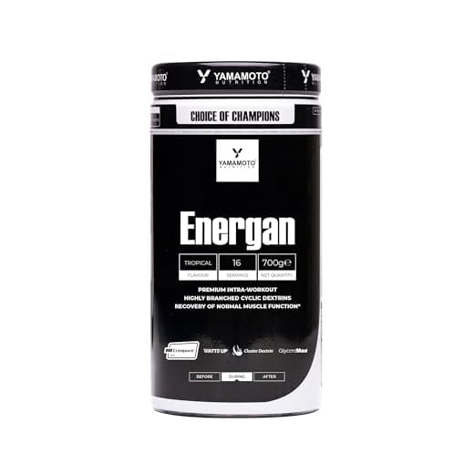 Integratori YAMAMOTO Nutrition, Energan 700 gr, Integratore Alimentare per Sportivi, Bevanda Intraworkout per Crescita Muscolare con Carboidrati, Amminoacidi, Creatina e Taurina