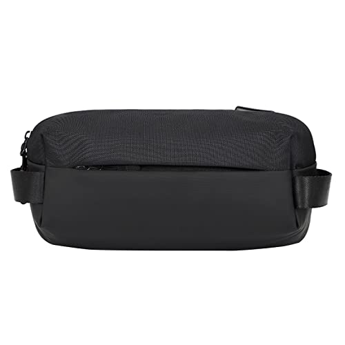 Sac à bandoulière moderne homme au design simple et sangle réglable noire