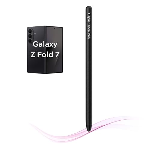 Stylus Pen for Galaxy Z Fold 7 5G Fold Edition Replacement Capacitive Stylus Touch Pen Compatible with Samsung Galaxy Z Fold7 Fold 6 5G Phone (Black)