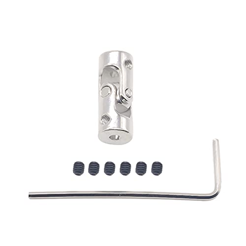 SUOFEILAIMU-PHONE CASE Metal Coupler 1pc 2/3/3.17/4/5/6/6.35/8/10mm Shaft Coupler for Motor Connector Metal Universal Joint Coupling (Inner Diameter : 6X8)