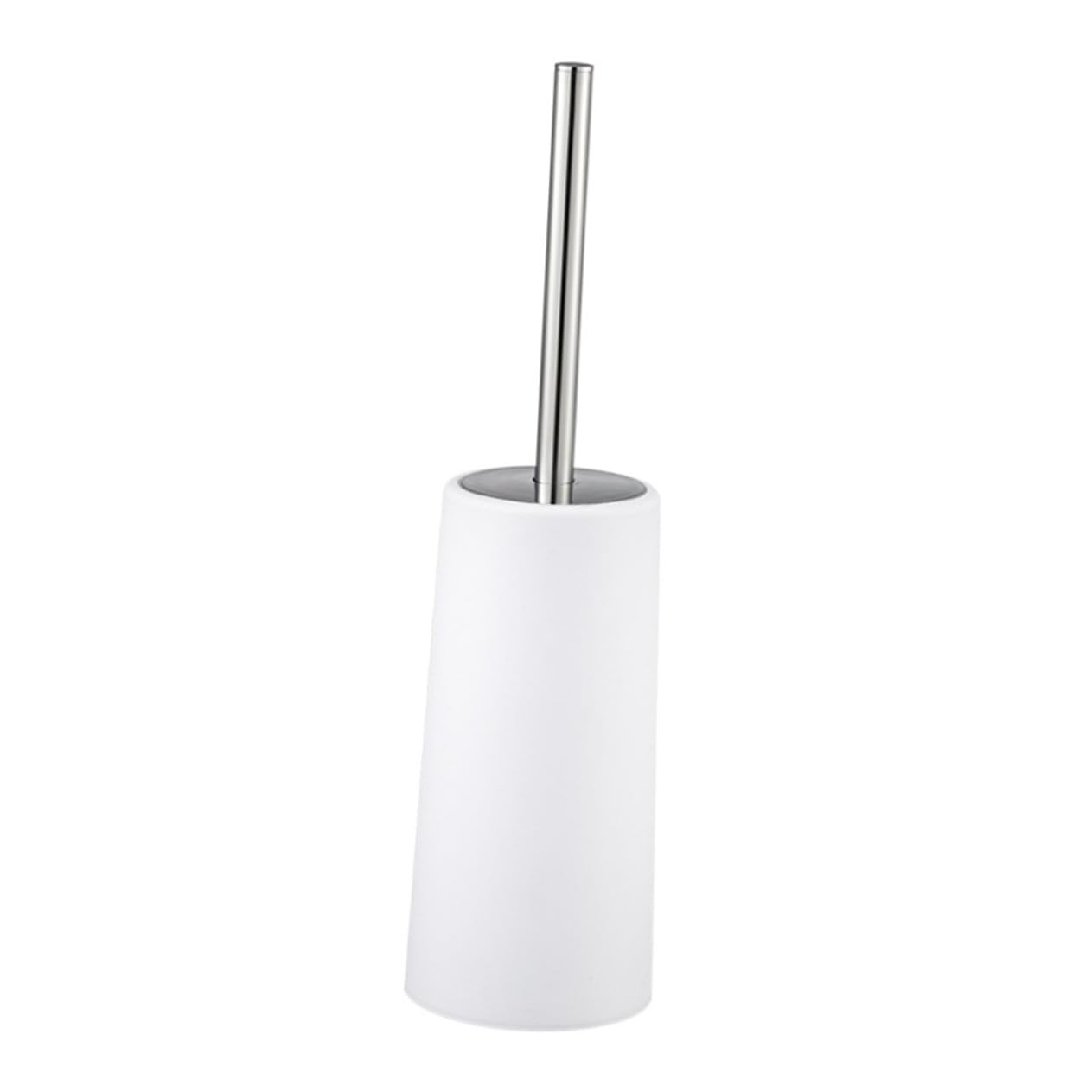 Brosse WC douce kit de toilette avec manche long et support blanc antidérapant pour salle de bain