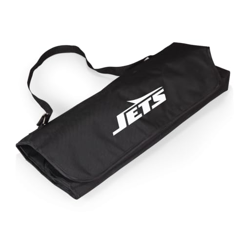Image of Picnic TIME BBQ Apron Tote Pro Grill Set, (Black with Gray Accents)