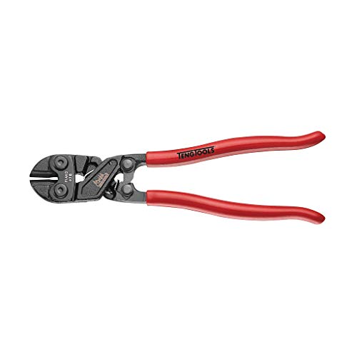 Teng Tools 8 Inch Heavy Duty Mini Bolt Cutters With Vinyl Coated Handles - BC408, Silver Teng Tools 8 Inch Heavy Duty Mini Bolt Cutters With Vinyl Coated Handles - BC408, Silver