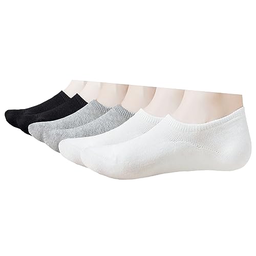 Image of MAGIARTE Cotton No Show Socks Soft Pure Cotton Low Cut Athletic Invisable Non Slip Socks for Women and Men