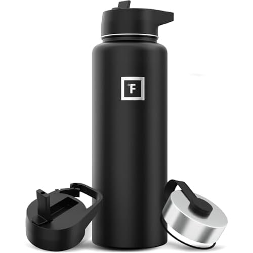 Insulated Water Bottle with Straw – 650/950/1200/1800 ml – Leakproof Double-Walled Stainless Steel Metal Drink Flask BPA-Free – Sports Travel Gym Camping Hiking Kids