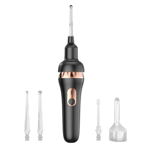Nudorpn Limpiador de oídos eléctrico, limpiador de oídos con fuerte succión para niños y adultos, herramienta de precisión reutilizable para eliminar el cerumen para adultos y niños