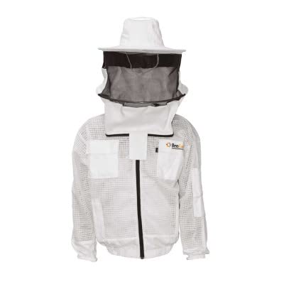Imkerjacke AirFree weiß runder Hut - BeeFun®: XXXXL