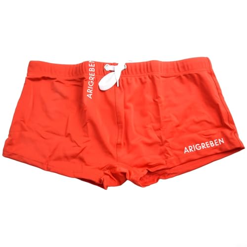 Niceminiwall Bañador tipo bóxer para hombre, pantalones cortos de natación elásticos y transpirables de nailon y elastano para playa o piscina, diseño de cruz frontal, ajuste cómodo de secado rápido