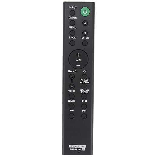 S.Ony Remote Control RMT-AH200U, Replacement for HT-RT3, HT-RT40, HT-CT390 Home Theatre System and Sound Bar, Black 2