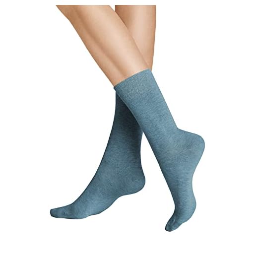 KUNERT Damen Relax Cotton Socken, Blau (Jeans Mel. 0667), (Herstellergröße: 35/38)