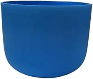 MOHUIED 432hz/440hz 8" Cuenco de Canto de Cristal de Color Azul con Nota G afinada Cuenco Cantor De Cristal(440hz G)