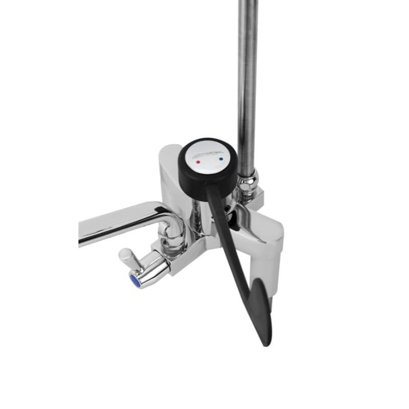 Dynasteel Douchette Vaisselle avec Mitigeur Bi-Trou avec Levier