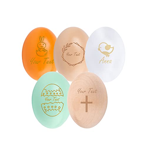 Huevo De Pascua Personalizado, Rellenos De Cesta De Pascua Para Caza De Huevos De Pascua, Huevo De Pascua De Madera Personalizado, Regalo Para Fiesta Temática De Pascua Cover