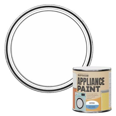 Rust-Oleum Appliance Paint in Matt Finish - Cotton 250ml - Washing Machines, Tumble Dryers, Fridges, Freezers, Dishwashers