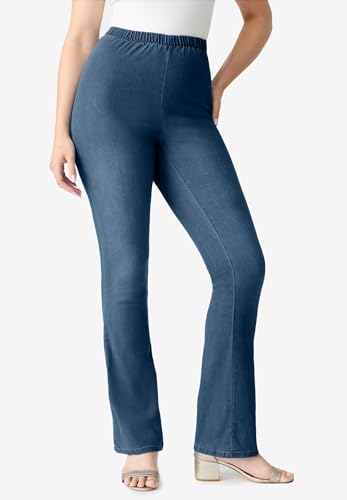 Roaman's Women's Plus Size Bootcut Comfort Stretch Jean3