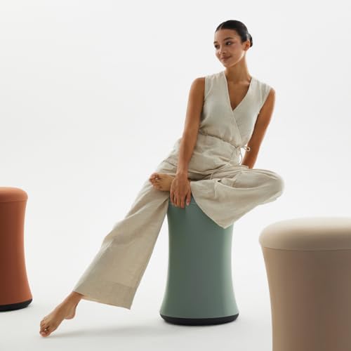 Image of TopJob Boba Chair Stylish Ergonomic Active Wobble Stool, ADHD Chair, Improves Posture and Focus, Ergonomic with Height Adjustable Stool for Adults Children for Home Office