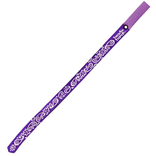 Collier pour chat violet avec motif cachemire réglable