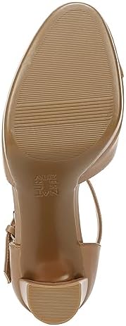 Naturalizer Women's Bandele Platform Ankle Strap Pumps Cafe Brown Beige 11 W Review | Image 6