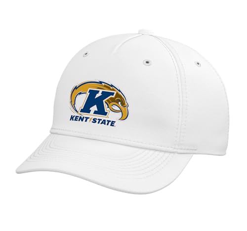 Kent State University Golden Flashes KS26 Adjustable Printed Baseball Hat, White