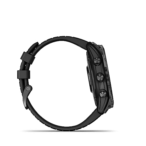 Image of Garmin Fenix 7X Pro Sapphire Solar, GPS Smartwatch with Touchscreen, 51 mm case Size, 24 /7 HRV, SPO2, ABC sensors, Climbro & PacePro, Health Snapshot, Underwater Heart Rate, Built-in Flashlight