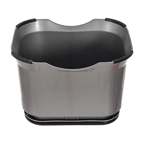 Image of Kuber Industries Ultra 10 Multiuses Portable, Lightweight, Strong, Plastic Bathroom /Step /Sitting Stool, Patla (Grey)-46KM0145, Standard