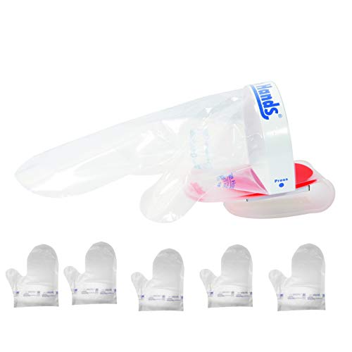 DIRODAL S.R.L. Kit CLEAN HANDS Multifuncional SINGLE - HIGIENE MANOS ALIMENTOS GUANTES MAGNÉTICOS BANCO (transparente)