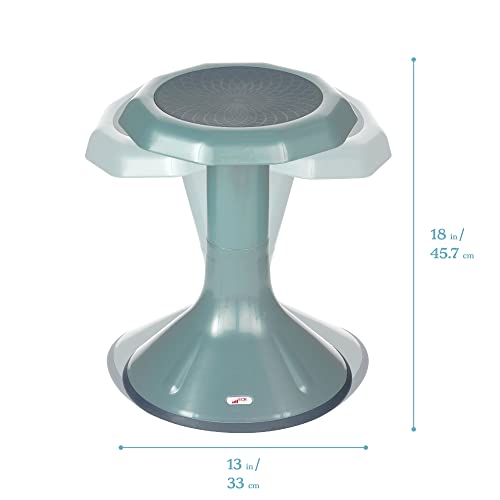 Image of ECR4Kids ACE Active Core Engagement Wobble Stool, 18-Inch Seat Height, Flexible Seating, Seafoam