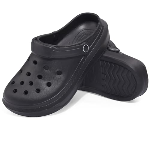 Image of VONMAY Men's Women's Clogs, Breathable Garden Shoes Adjustable Slides