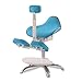 XFENG Adjustment Ergonomischer Stuhl kniend, Rücken Korrektur Haltung, Drehbare Hocker, Rückenstütze, Nackenschmerzen, 110-180cm Children Study Chair Lift, for Büro & Zuhause, Blau