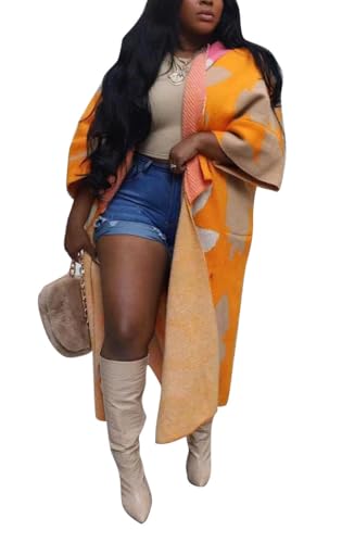 Image of Womens Knit Long Cardigan Sweaters Casual Chic Comfy Lightweight Loose Open Front Stylish Coat Outwear