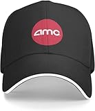 SIVMZFYQEL Gorra de béisbol clásica AMC Entertainment AMC Theatres Sombrero de Golf Sombrero de Pesca Rave Men Negro