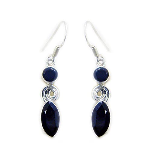 Noir boucle d'oreille onyx argent pour illuminer vos tenues de soirée