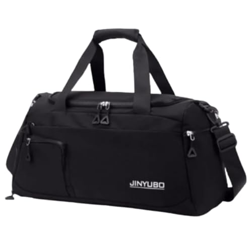 Bolsa Mala De Mão 10kg Viagem Academia Bordo Grande Avião Alça ajustável Área Seca Área Molhada (Preto)