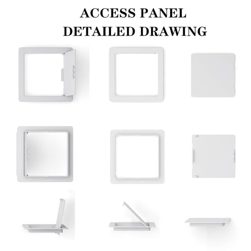 image for FORLAND Plumbing Access Panel for Drywall Ceiling White 12 x 12 inch P