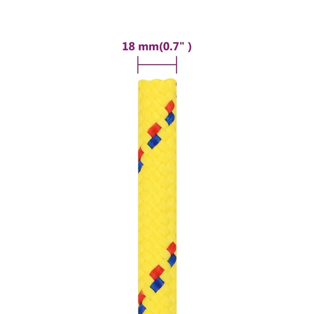 Mangloder - Corda per barca, in polipropilene, 18 mm, 100 m, robusta, per vela, fissaggio, campeggio, trasporto e uso all'aperto, con buona resistenza all'abrasione