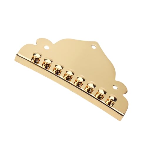 BESTonZON 8-string Mandolin Tailpiece Silver Qb01 Metal Tailpiece Cast Bone Saddle Nut