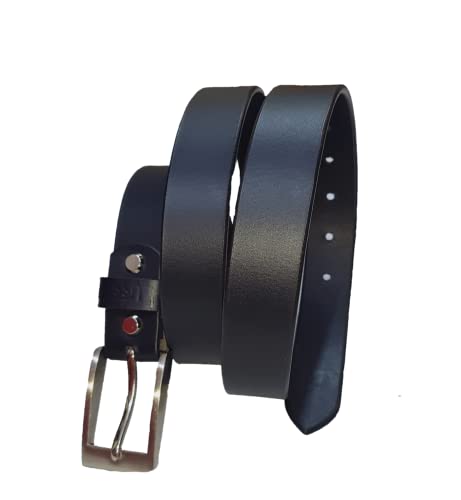 Leather Belt for Men, 100% Full Grain Real Solid Leather Men's 25mm Classic Jean Belt combo pack of 22