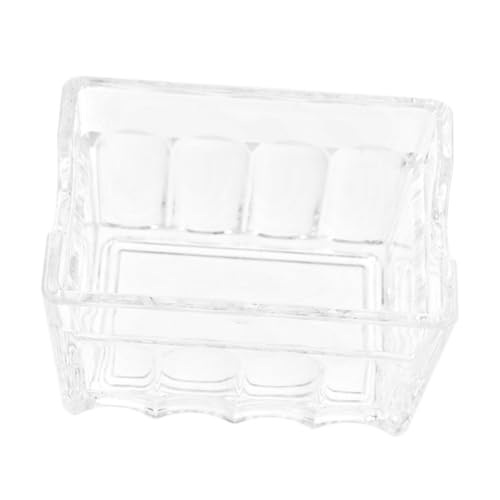 PRETYZOOM Loose Tea Organizer Acrylic Tea Bag Holder Multiuse Storage Box for Home Office