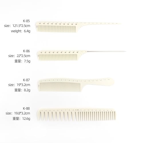 Set de 13 peines de peluquería resistentes al calor miniatura 5