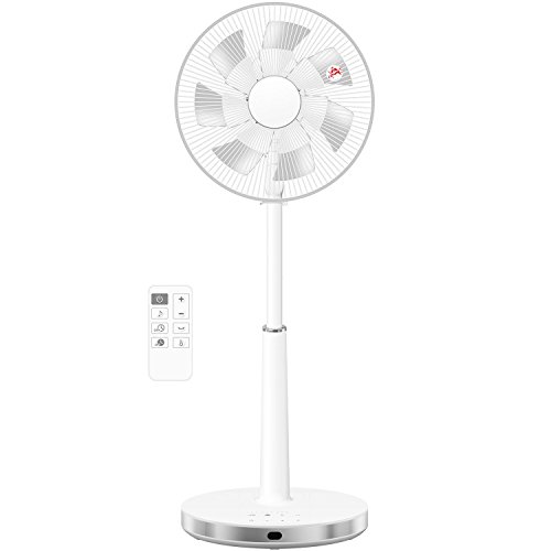 山善 DCモーター搭載 30cmハイリビング扇風機 (室温センサー搭載)(静音モード搭載)(リモコン)(風量5段階) タイマー付 ホワイトシルバー YHX-HGD30(W)