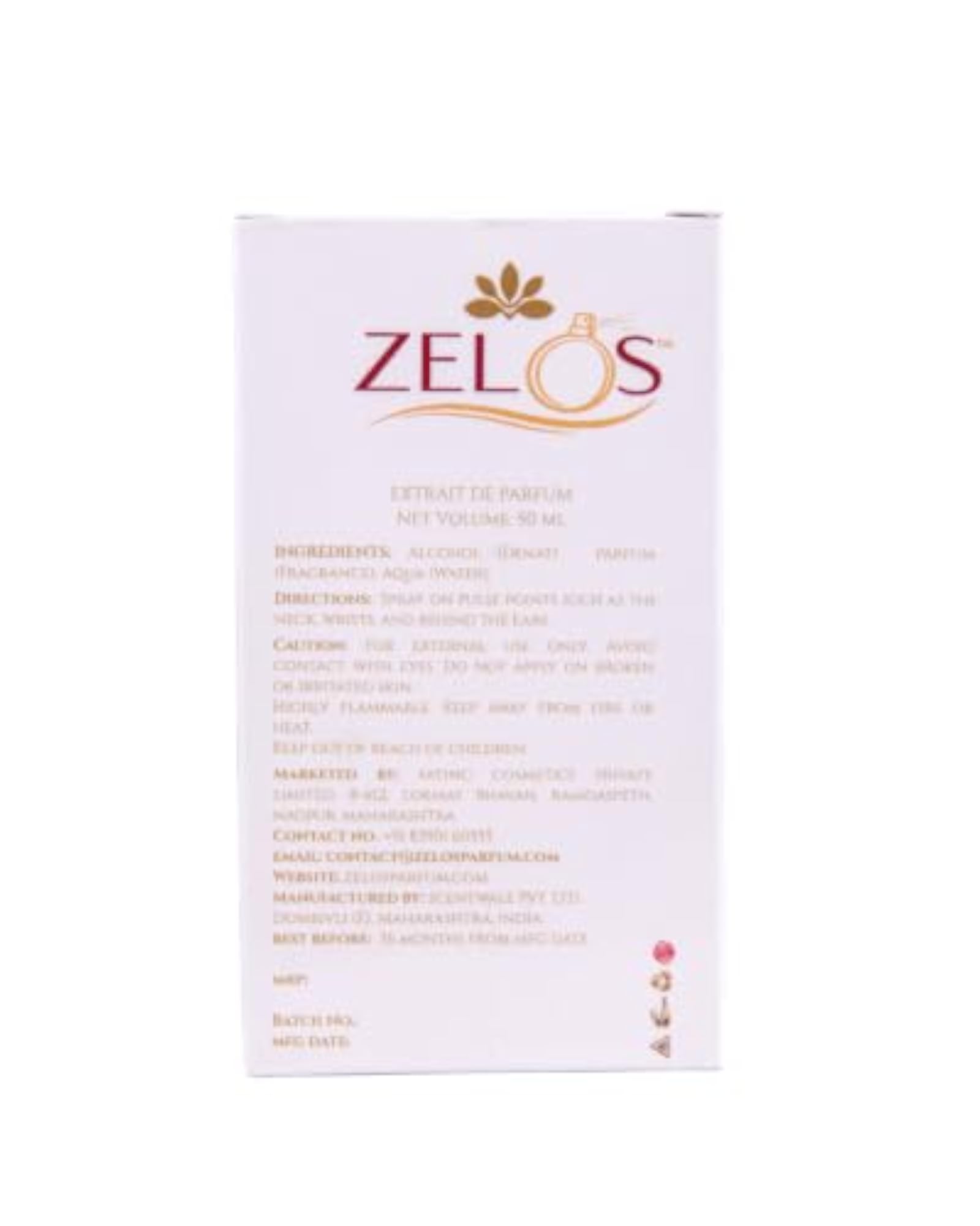 Zelos Royal Oud Violet Extrait De Parfum Unisex 50ml