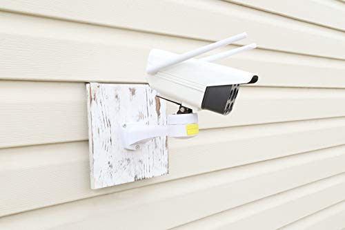 No-Hole Needed Wood Plank Vinyl Siding Hanger for Mounting Security Camera, Artwork, Trellis, Picture, Shelf, Mailbox, Wreath, Solar Powered Lights on Vinyl Siding