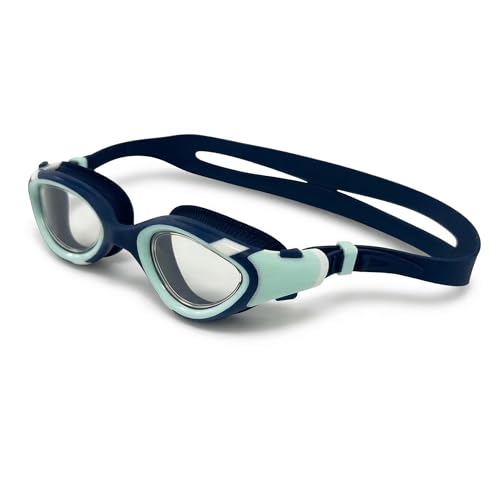 Image of BURNLAB Swimming Goggles for Kids, Clear Vision Pool Goggles for Boys & Girls, Easy Adjustable Strap (Tibetan and Blue Green)