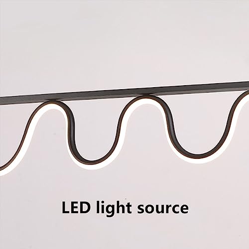 Lustre LED à ondes longues architectural au design minimaliste suspendu - 6