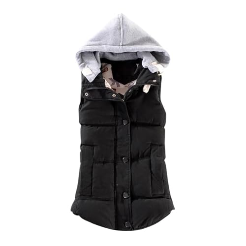 Manteau d'hiver matelassé sans manches pour femme fini le froid aux mains libres