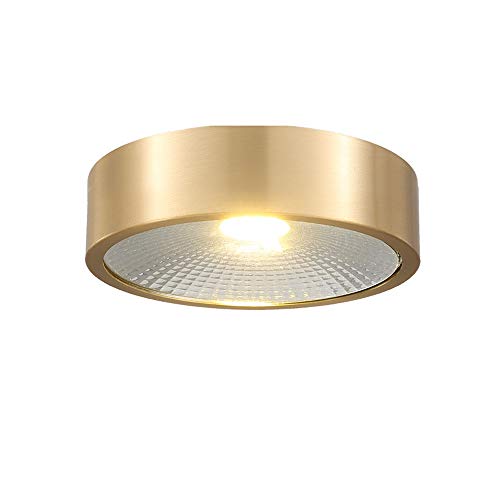 Spot encastré LED COB cuivre 3W pour salon et salle de bain