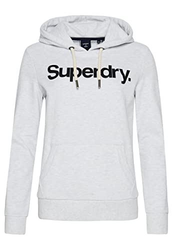 Superdry Womens CL Hood UB Kapuzenpullover, Ice Marl, XL