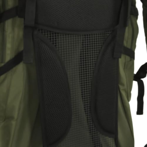 Vidaxl Zaino Da Trekking Verde Militare 80 L In Tessuto Oxford, Zaino Da Campeggio, Zaino Leggero, Zaino, Zaino Da Esterno, Borsa Da Trekking - 3
